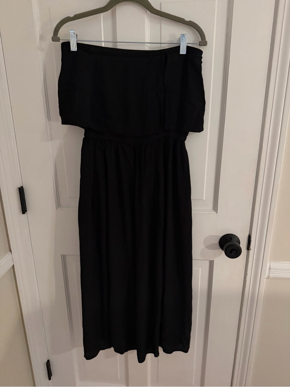 GAP Black Strapless Maxi Dress